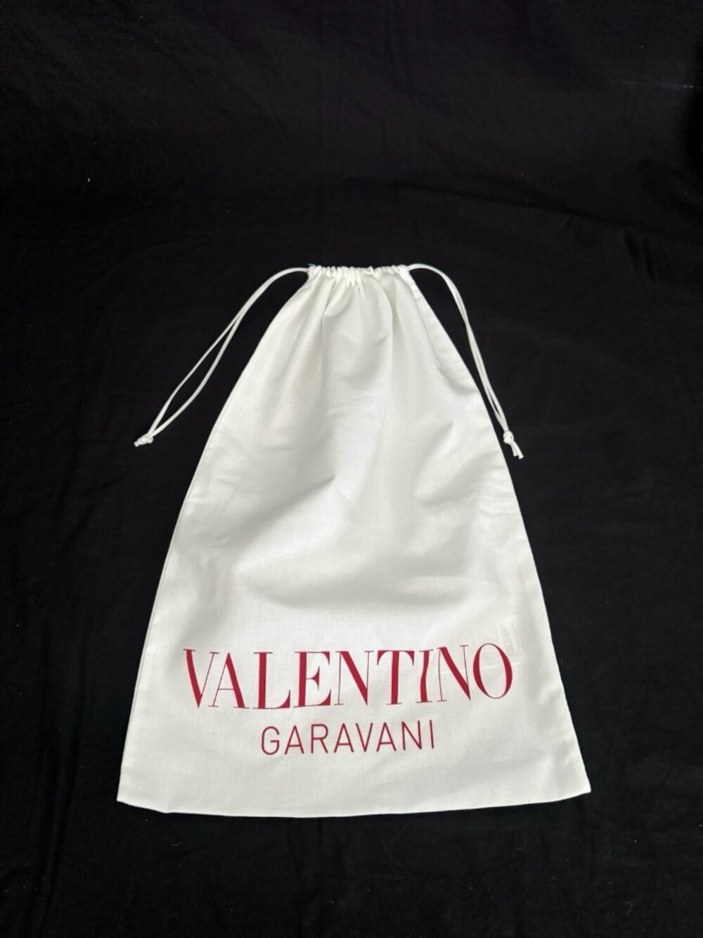 Valentino Dust Bag Storage Cover Drawstring White 23.5" x 15"